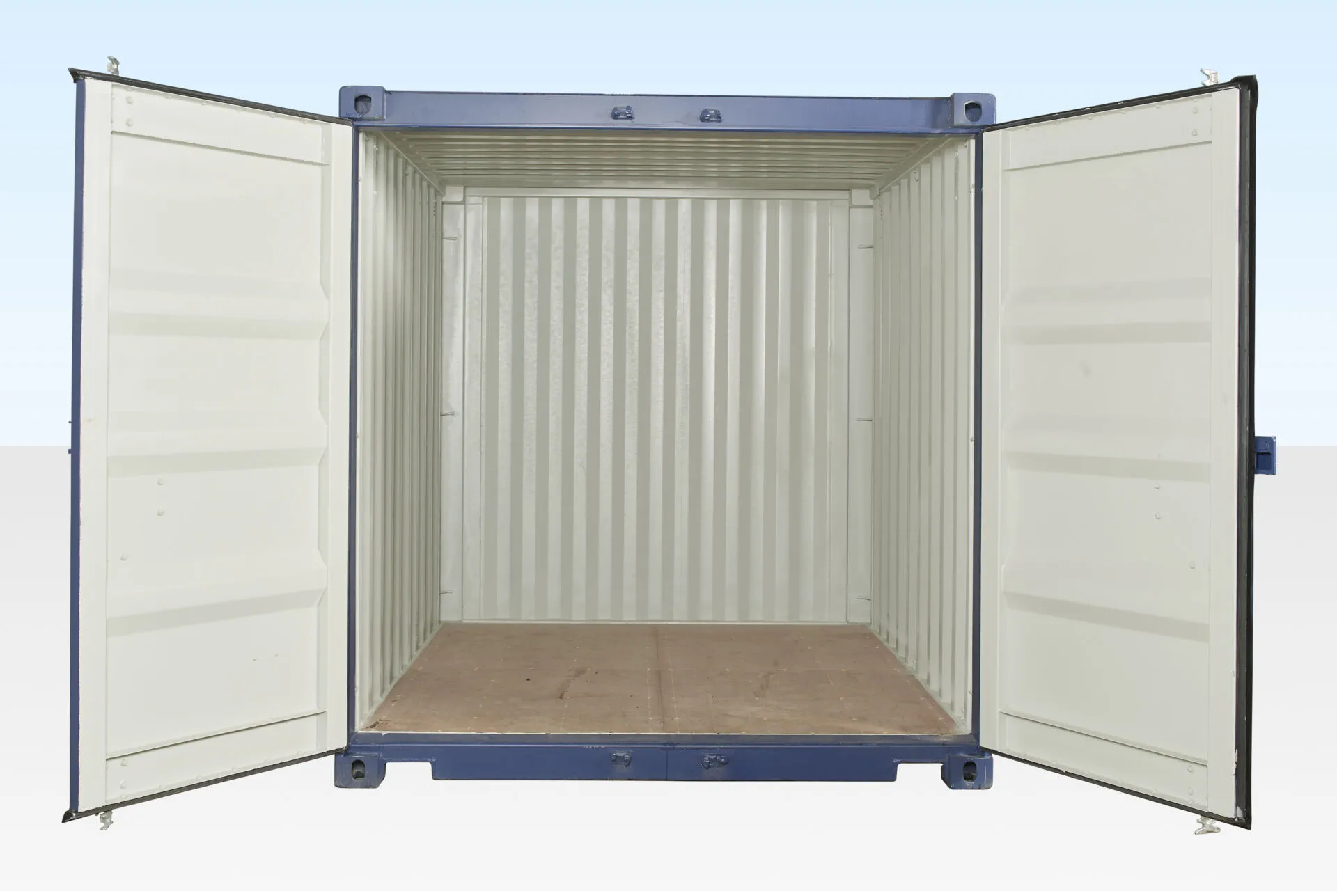 10Ft X 8Ft Shipping Container (One trip) - Blue - Image 4