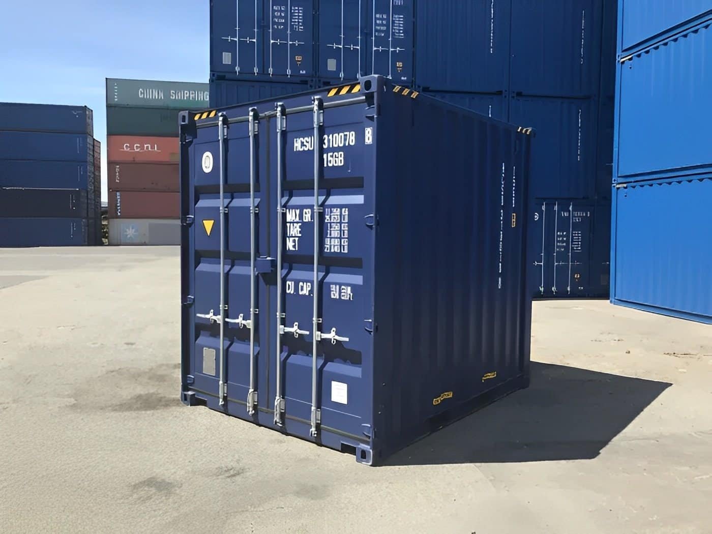 10ft High Cube Shipping Container – One Trip | Stackable & CSC Certified