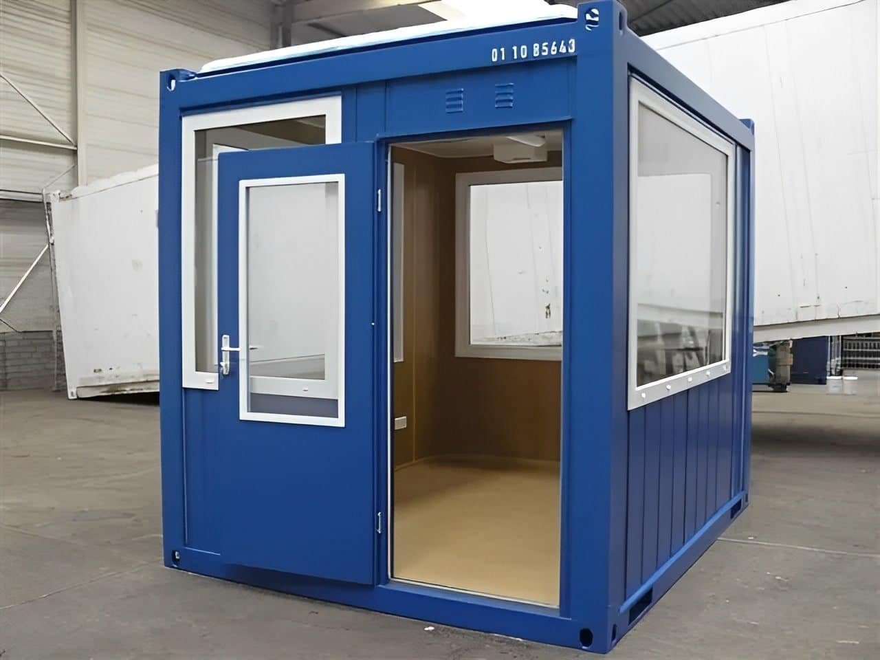 10ft Steel Observation Cabin – Full Glass Unit with Door & 4 Windows - Image 4