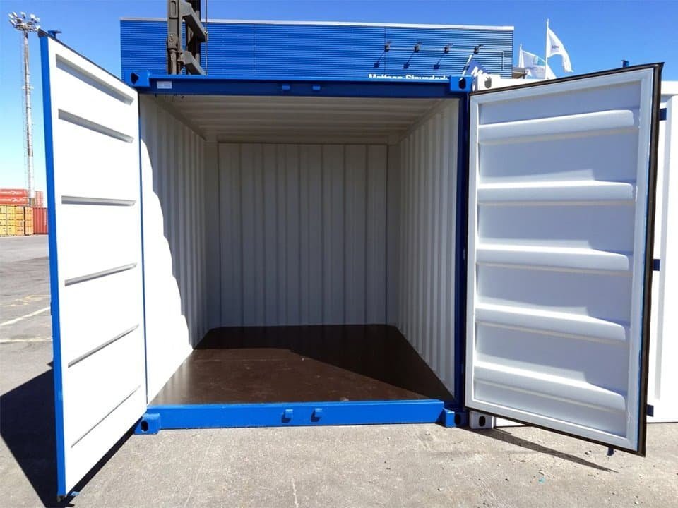 10ft x 8ft Wind & Watertight Steel Storage Container – Used, Forklift-Friendly - Image 4
