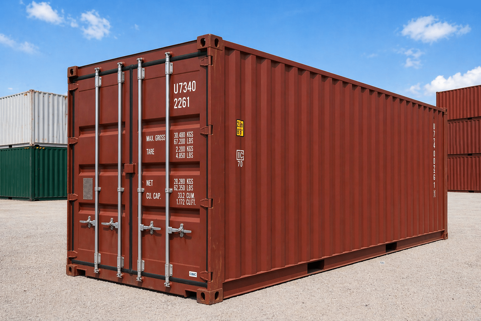 20ft Standard Wind and Watertight Shipping Container for Sale - Image 4