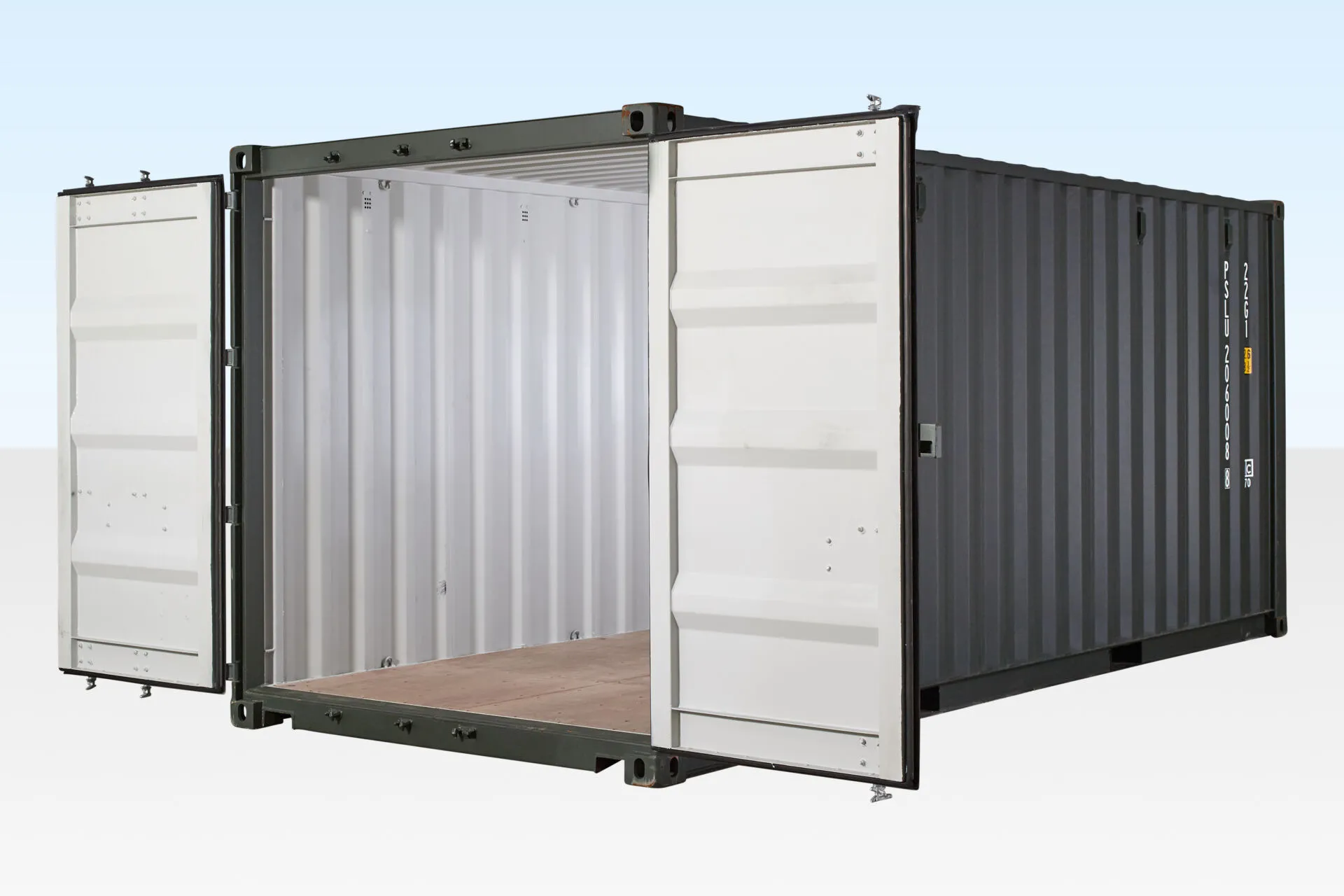 20Ft Shipping Container (One Trip) - Dark Green - Image 7