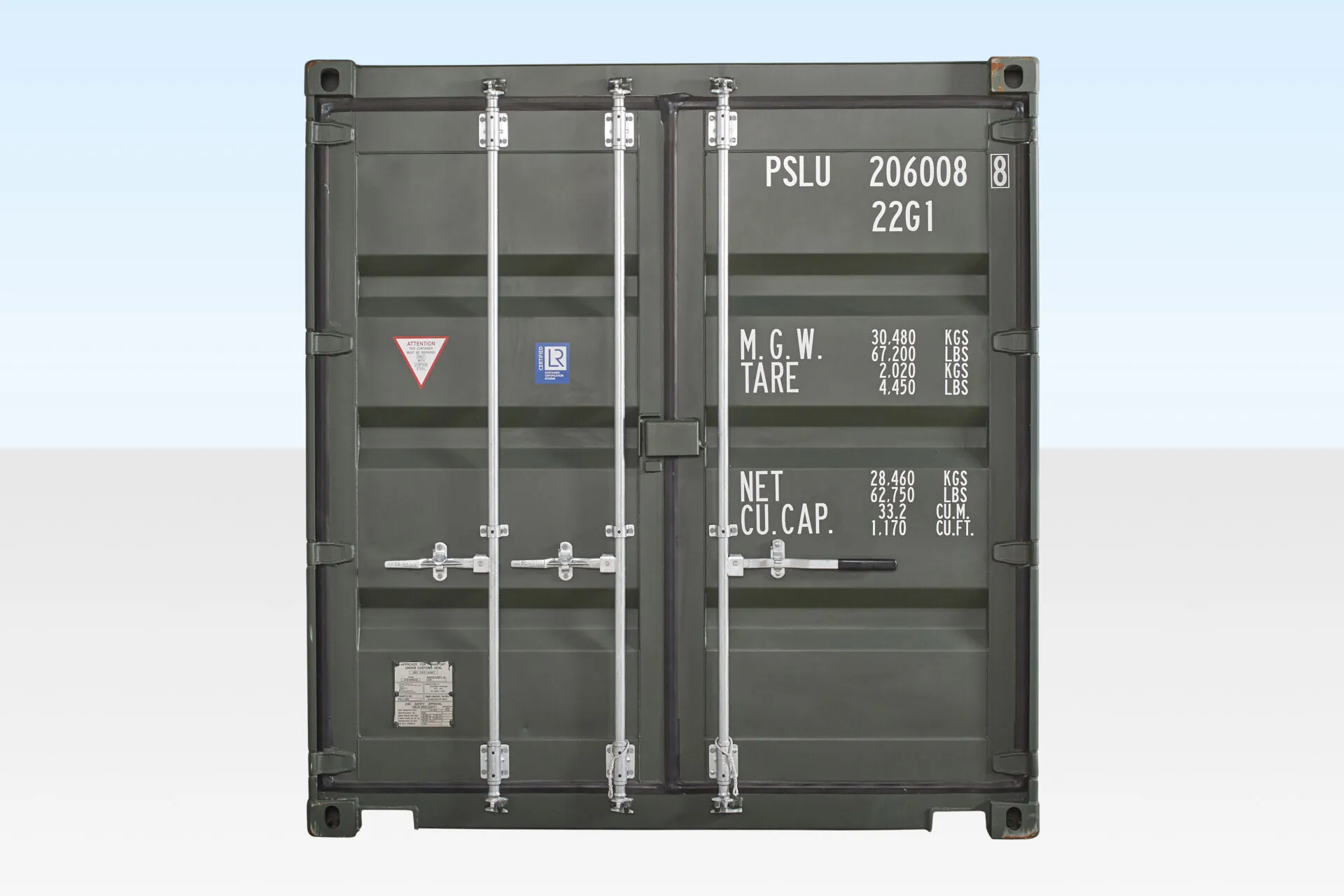 20Ft Shipping Container (One Trip) - Dark Green - Image 6