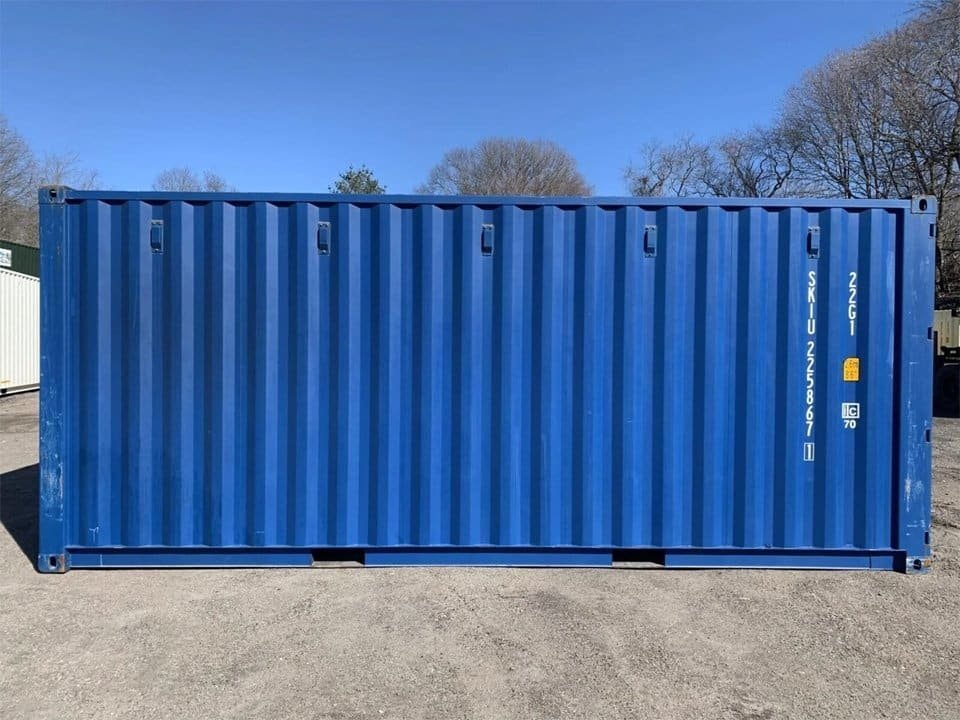 20′ x 8′ x 8.5′ Tall– New Shipping/Storage Container – Wind and Watertight – Blue - Image 3