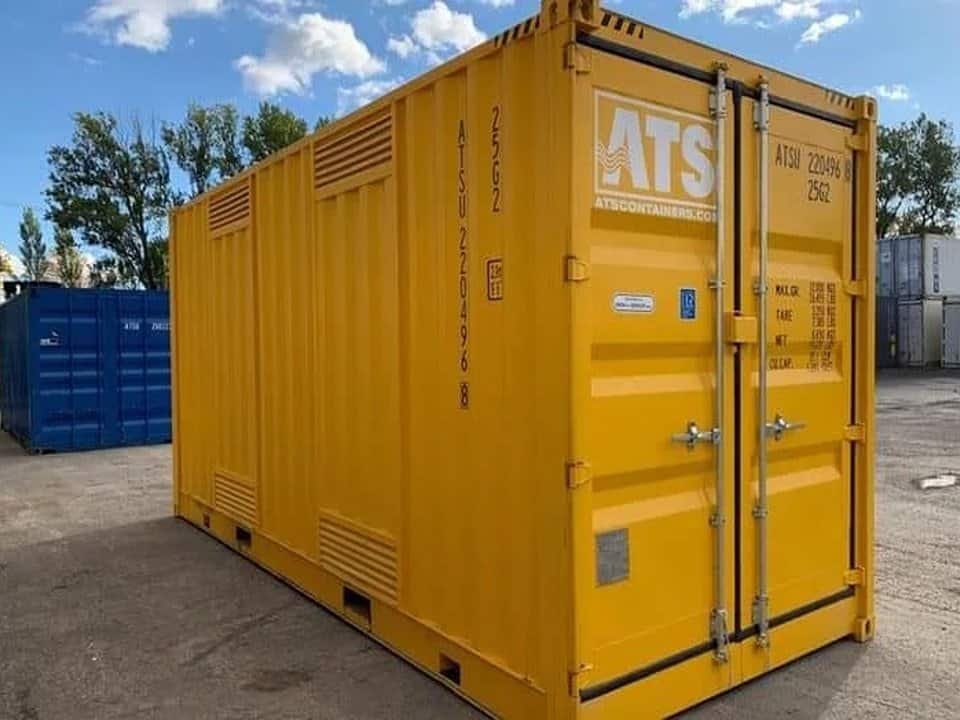 30ft x 8ft Shipping Container – One Trip – Yellow