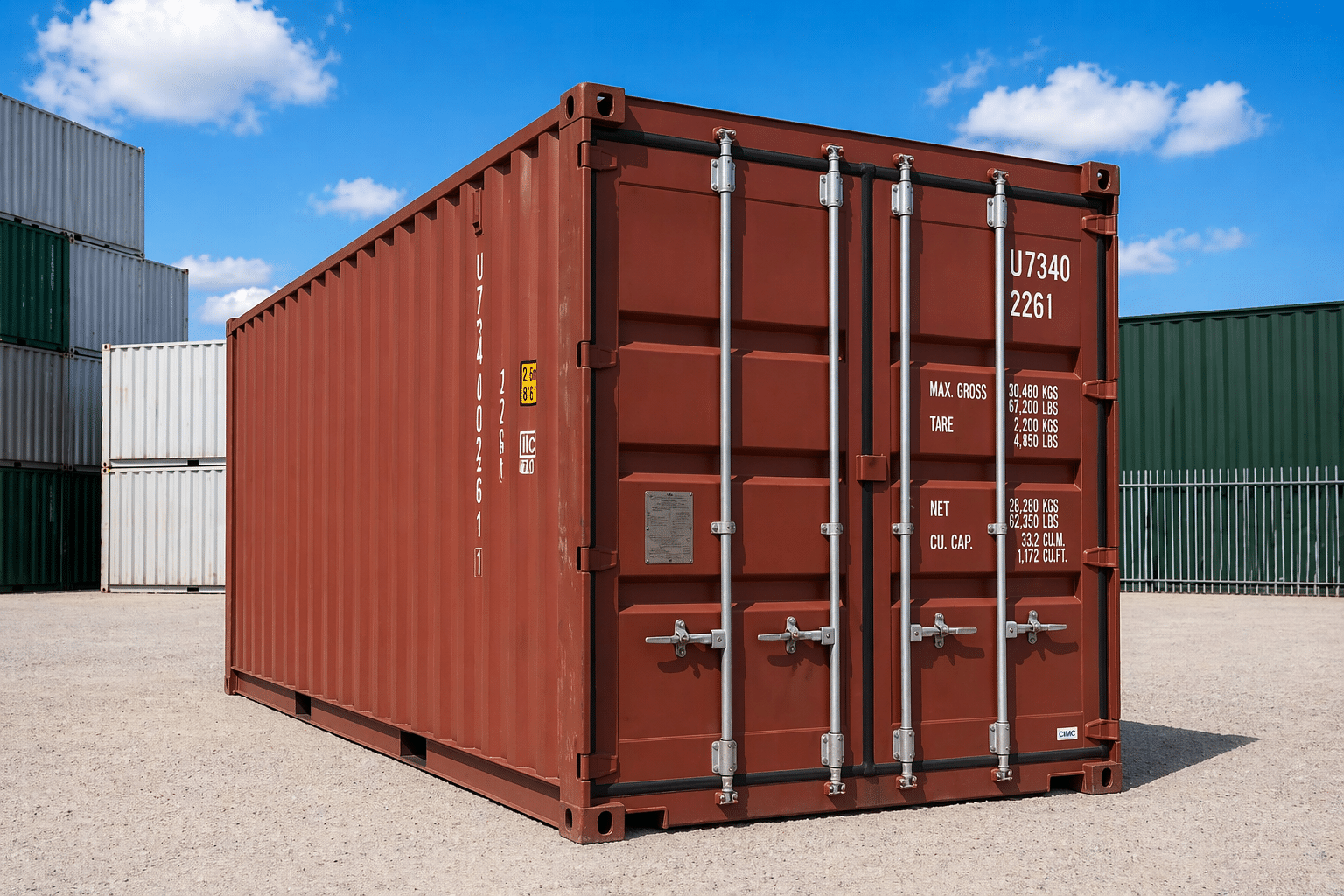 20ft standard wind and watertight shipping container