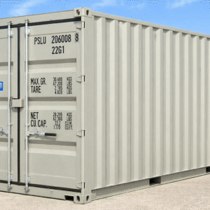 20ft White Shipping Container for Sale – New One Trip ISO Certified