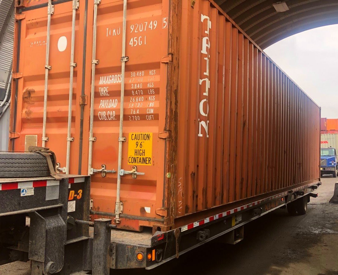 Used 40ft High Cube Shipping Container in Baltimore, Maryland