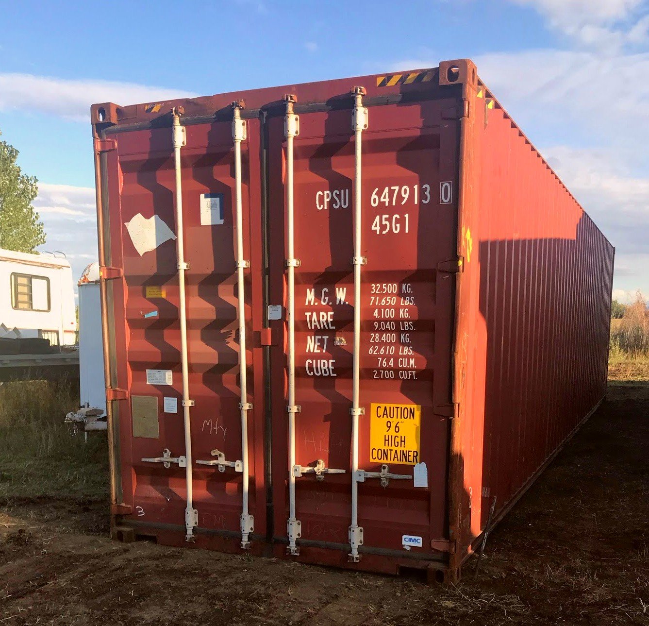 Used 40ft High Cube Shipping Container in Omaha, Nebraska