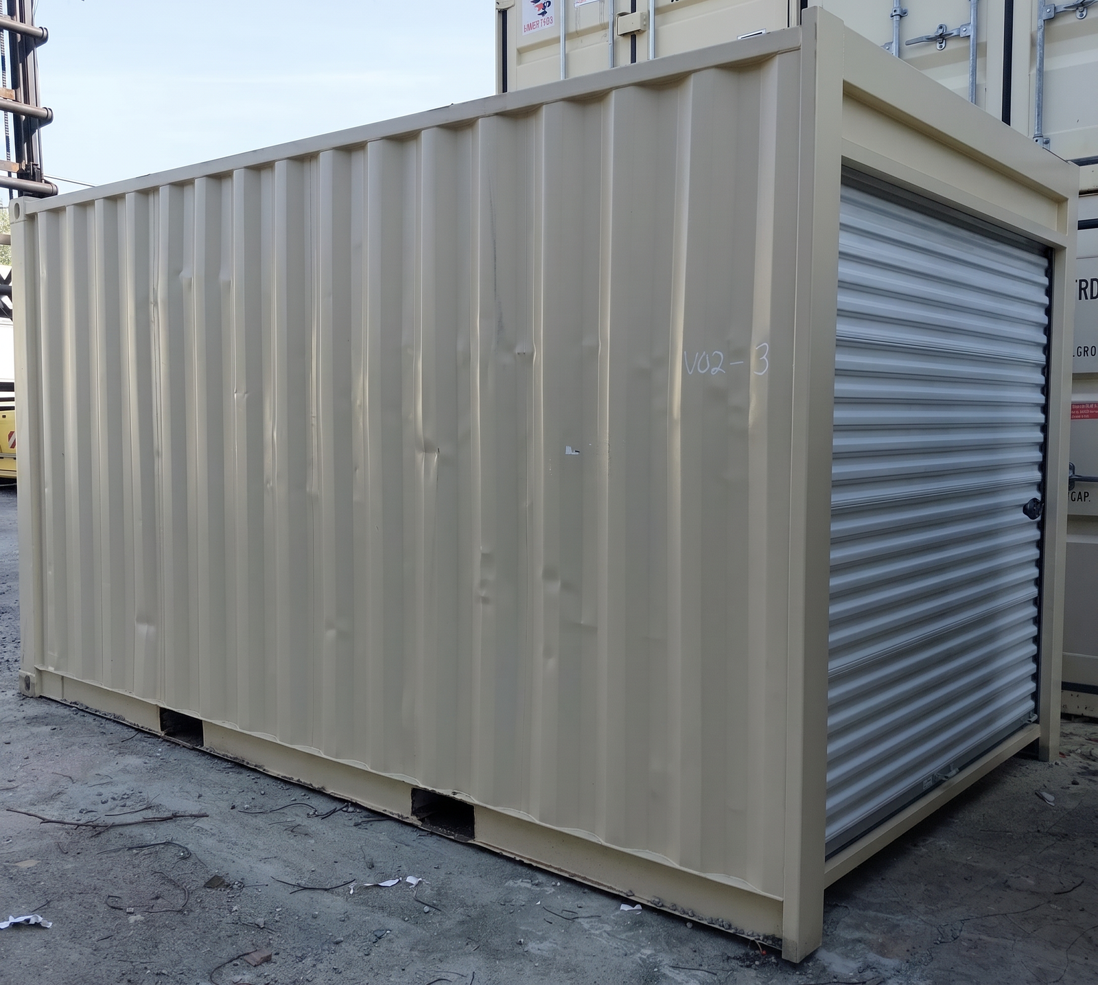 15ft Steel Storage Container with Roll-Up Door