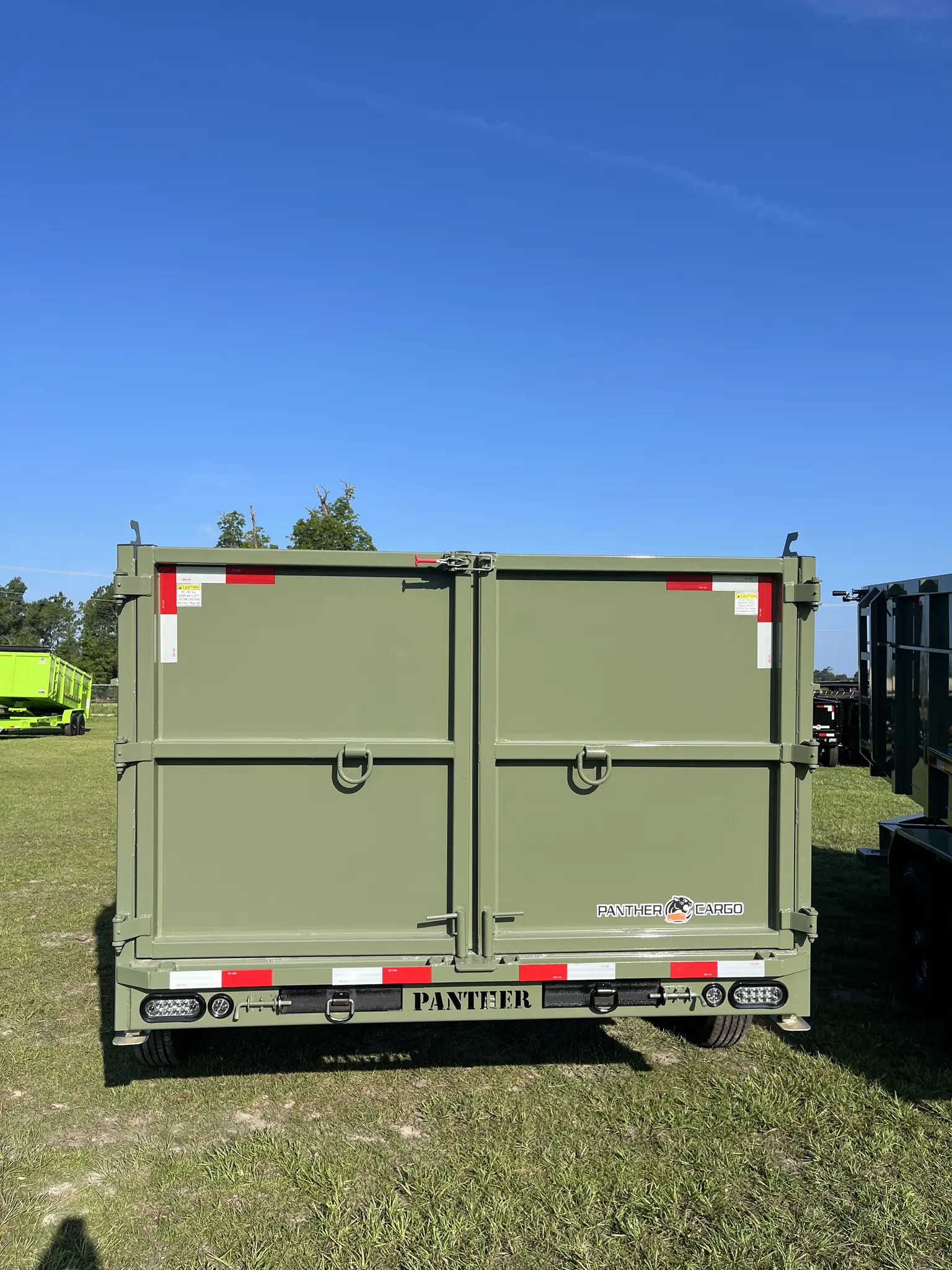 7x14TA2 Titan Pro Series Dump Trailer Army Green - Image 3