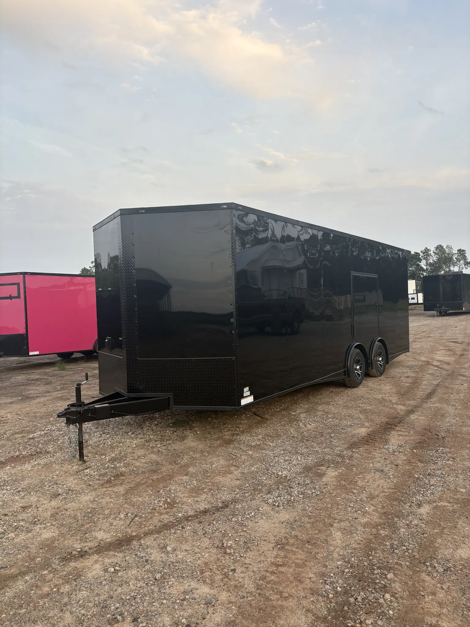8.5x24TA Coast to Coast Black Blackout Race Trailer for Sale