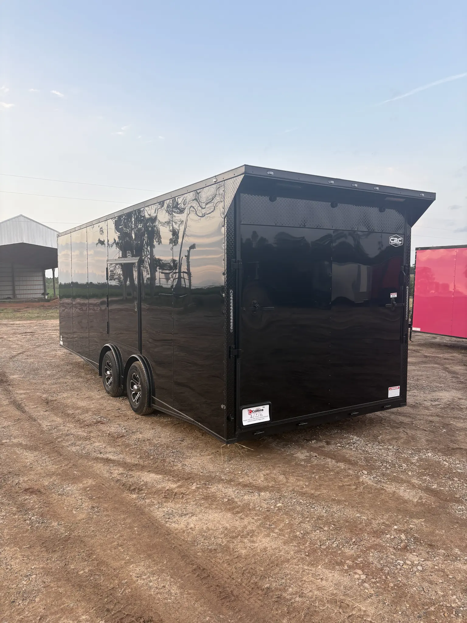 8.5x24TA Coast to Coast Black Blackout Race Trailer for Sale - Image 2