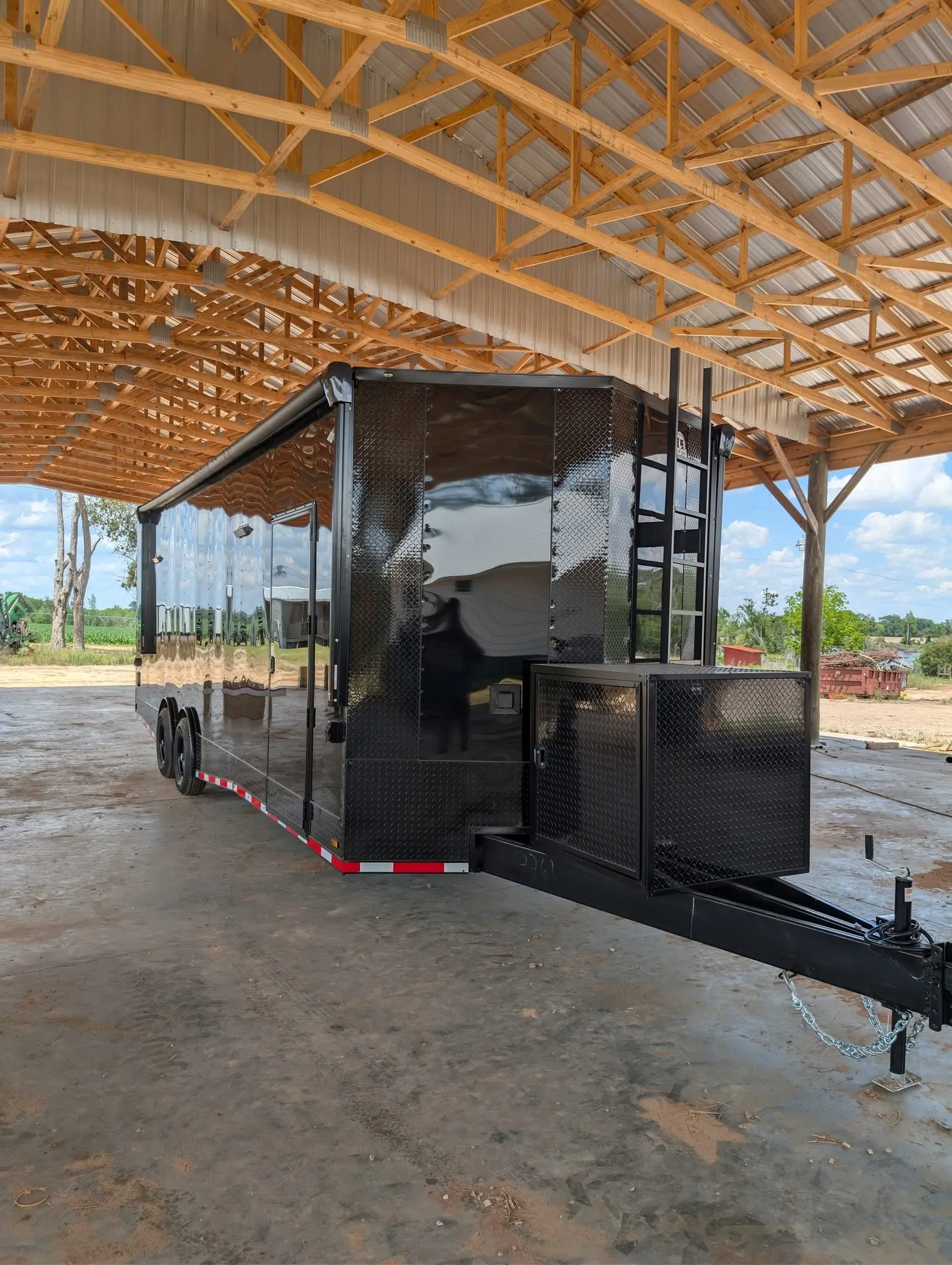 8.5x28TA3 Coast to Coast Black Blackout Race Trailer for Sale - Image 3