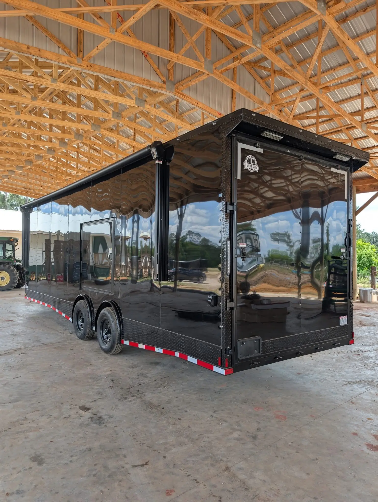 8.5x28TA3 Coast to Coast Black Blackout Race Trailer for Sale - Image 4