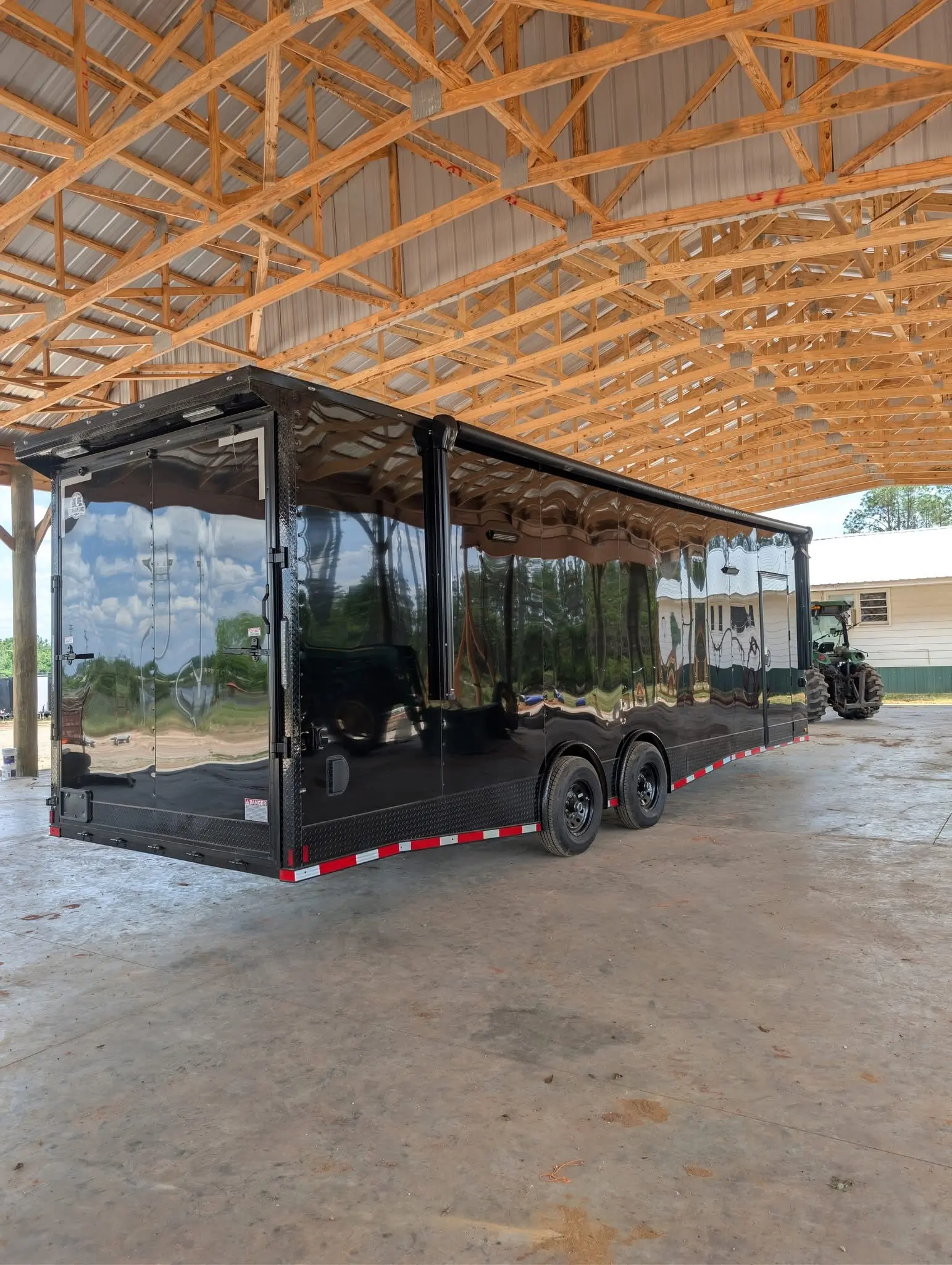 8.5x28TA3 Coast to Coast Black Blackout Race Trailer for Sale - Image 5
