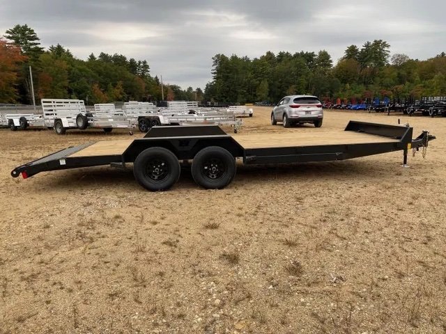 7X18 2 Powder Coated 7K Car Hauler W/Slide-In Ramp For Sale - Image 5