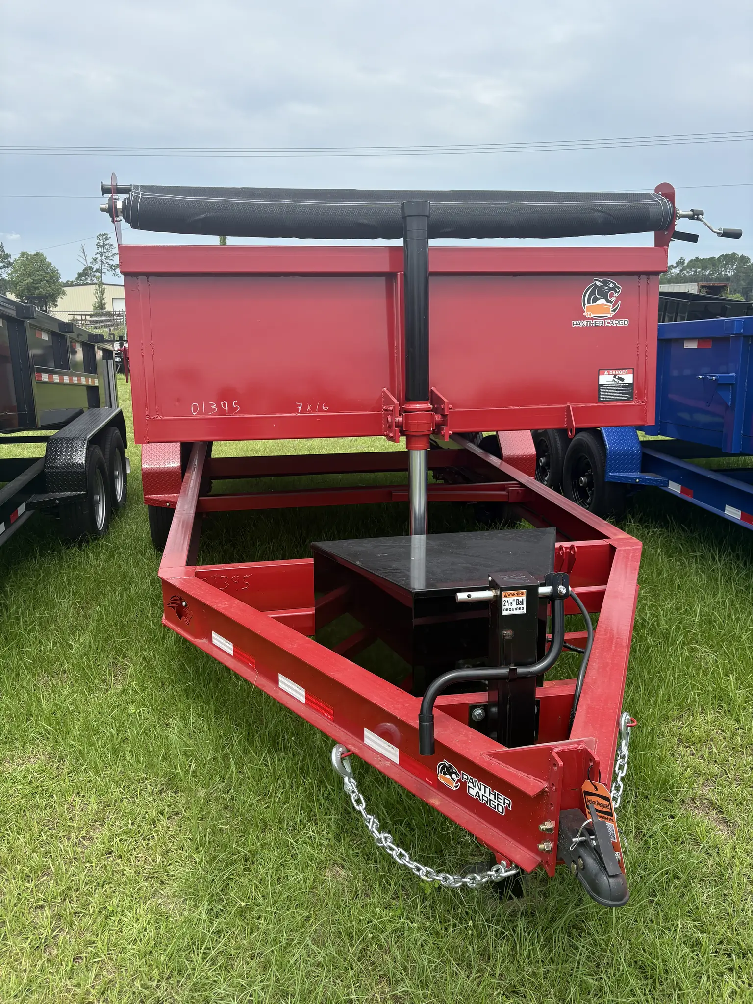 7x16TA2 Panther Cargo Dump Trailer Red - Image 2
