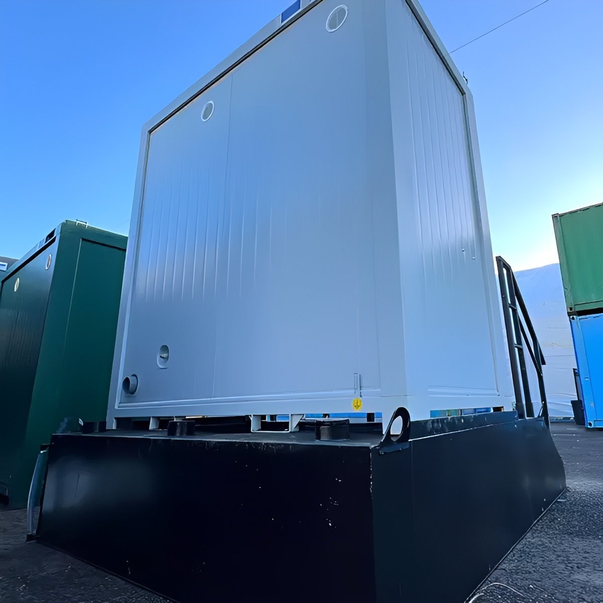 1+1 Portable Toilet Block with 630 Gallon Steel Stepped Effluent Waste Tank - Image 5