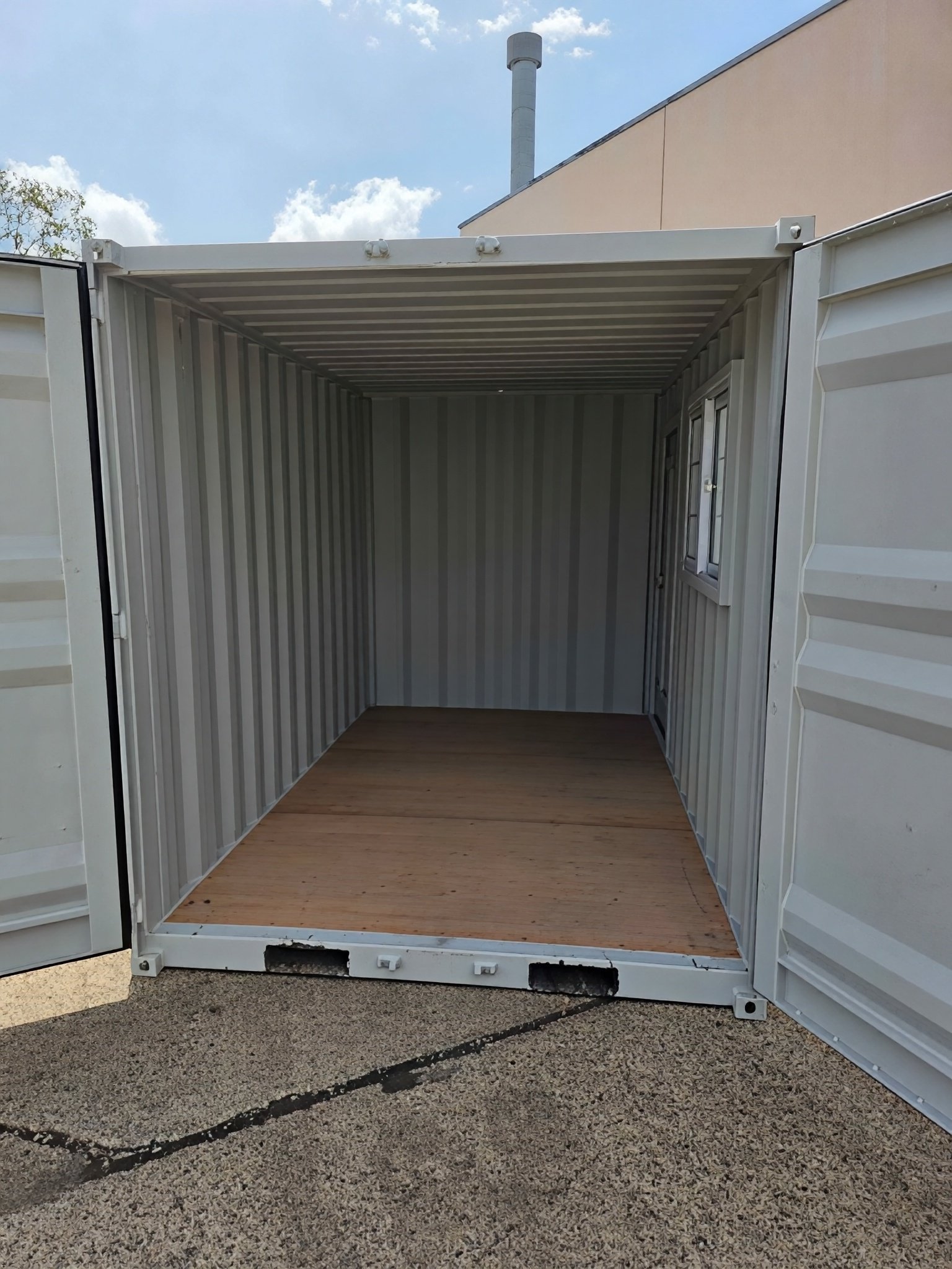 12ft Steel Shipping Container with Side Door, Rear Door & Window - Image 7