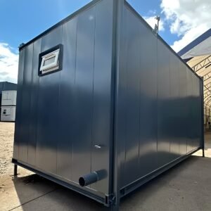 16ft x 9ft Anti-Vandal Portable Toilet Block - 3+1 Steel Welfare Unit