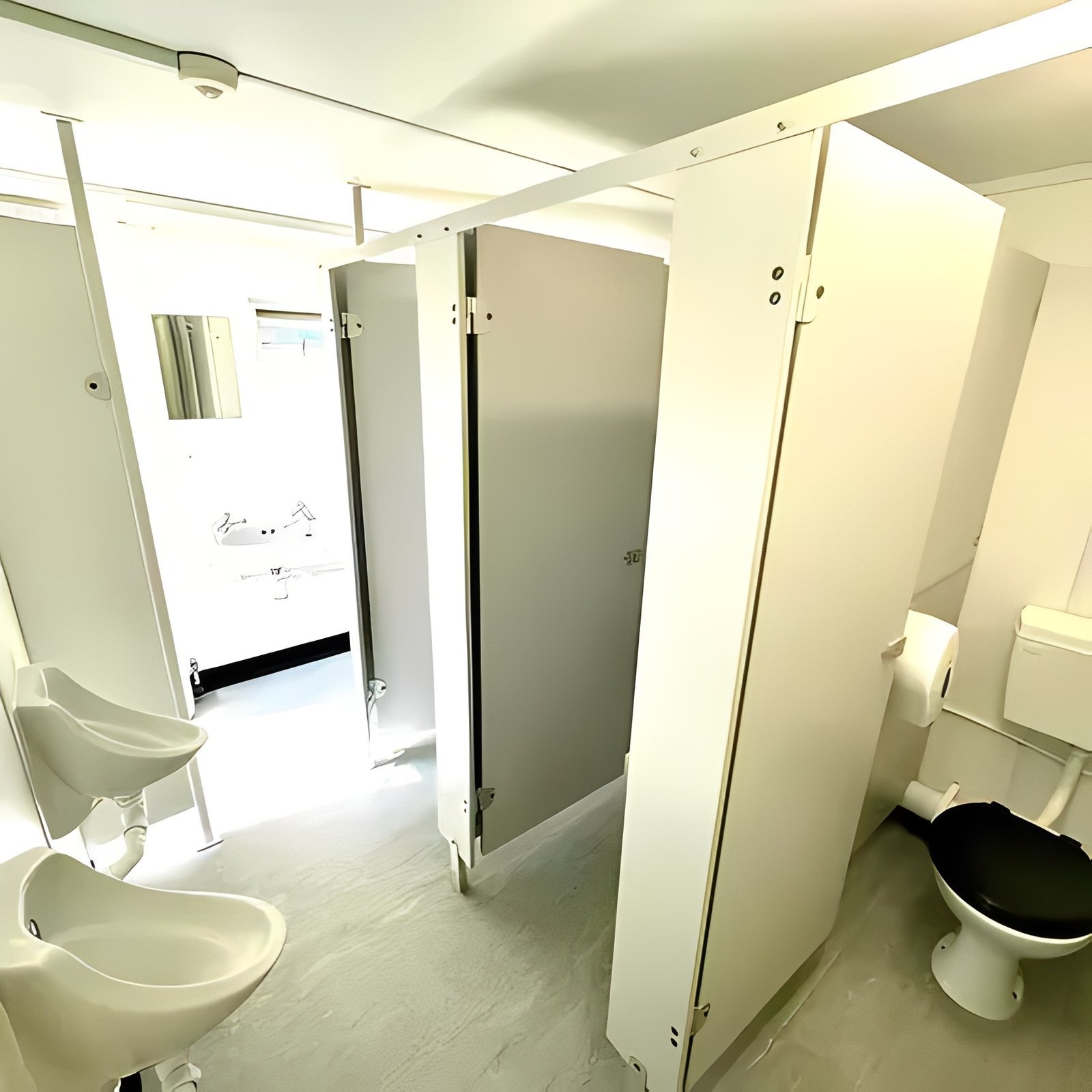 16ft x 9ft Anti-Vandal Portable Toilet Block - 3+1 Steel Welfare Unit - Image 2