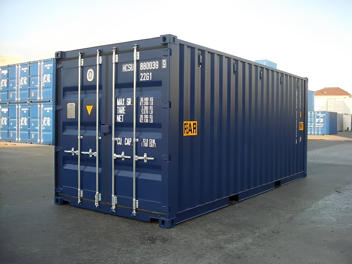 20ft x 8ft Tunnel Shipping Container (Double End Door) - One Trip CSC Certified