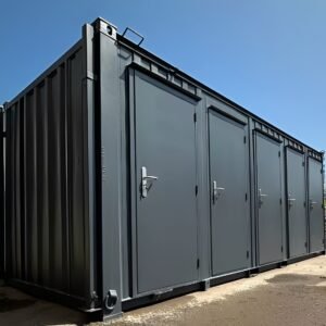 20ft x 8ft Anti-Vandal 5 Bay Portable Toilet Block