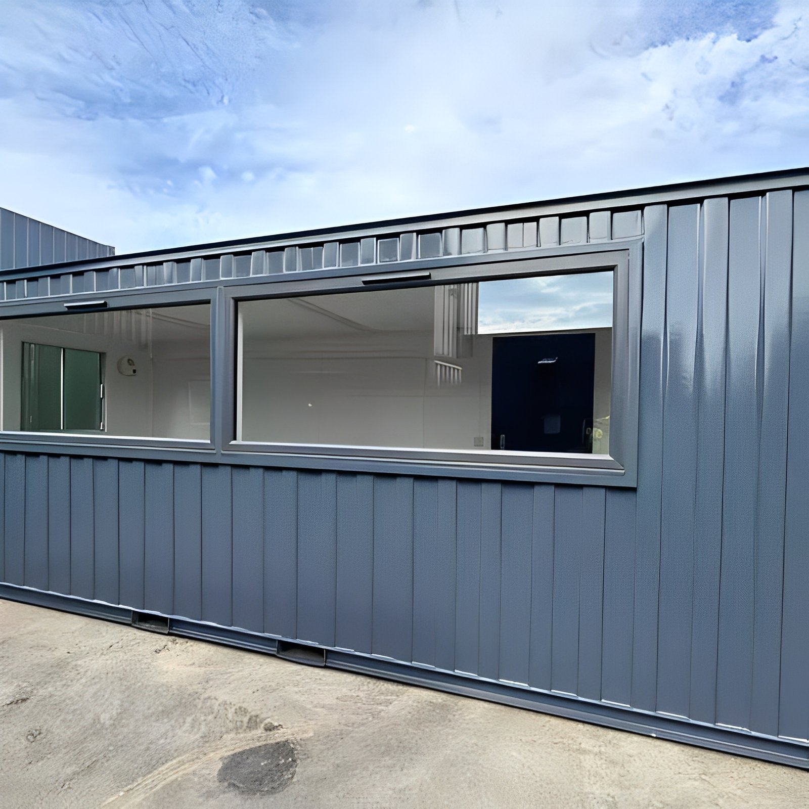 21ft x 8ft Custom Cabin Office / Canteen | Picture Windows | Portable Building - Image 5