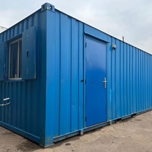 21ft x 8ft Anti-Vandal Canteen Office with Kitchenette - Secure Steel Portable Office