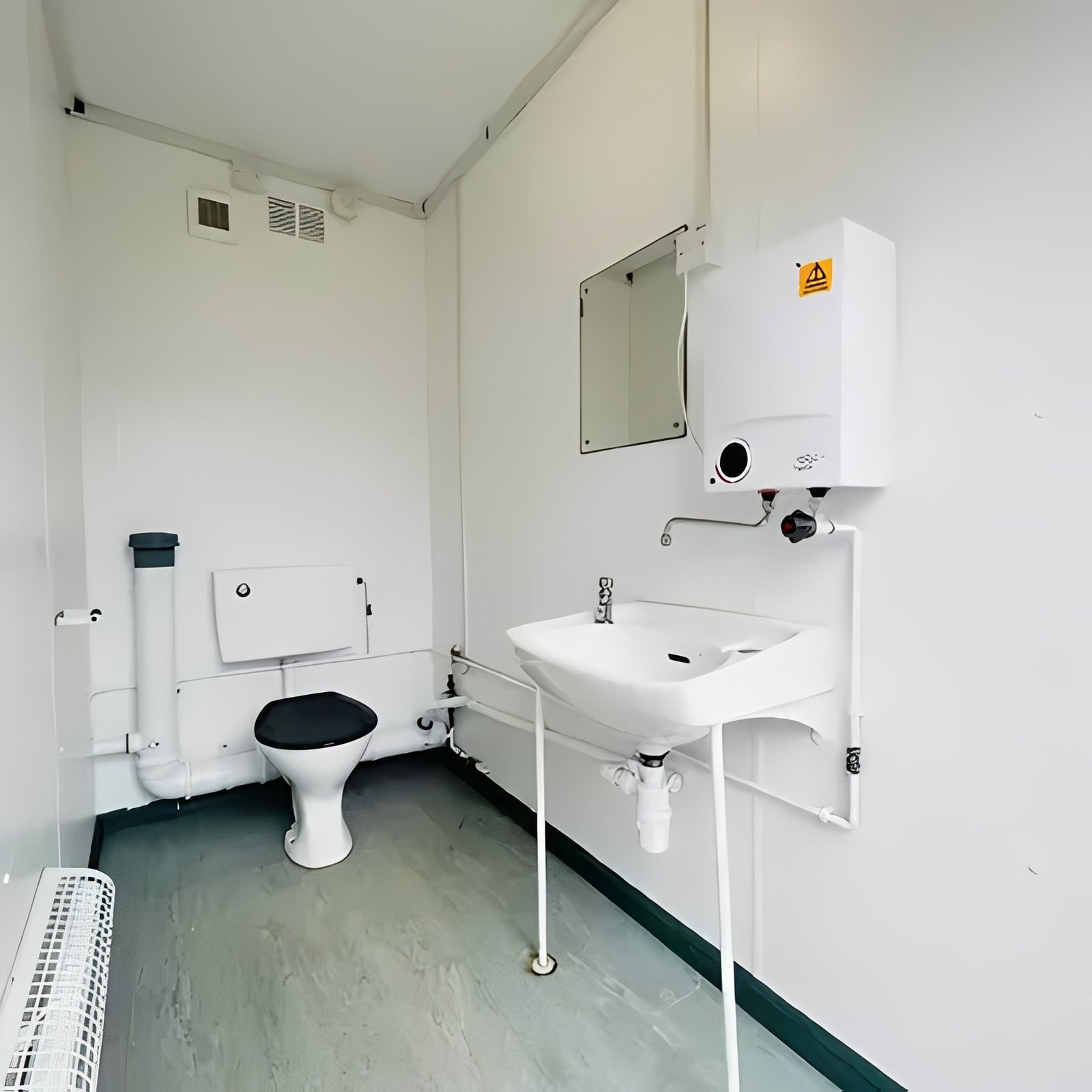 24ft x 9ft Anti-Vandal Toilet Block - 5+1 Portable Steel Welfare Unit - Image 3
