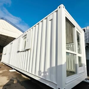 40ft x 8ft Converted Shipping Container Office & Canteen - Insulated Portable Welfare Unit