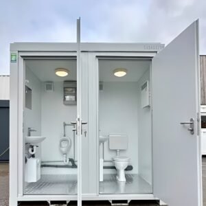 8ft x 5ft Portable Toilet Block with Toilet & Urinal