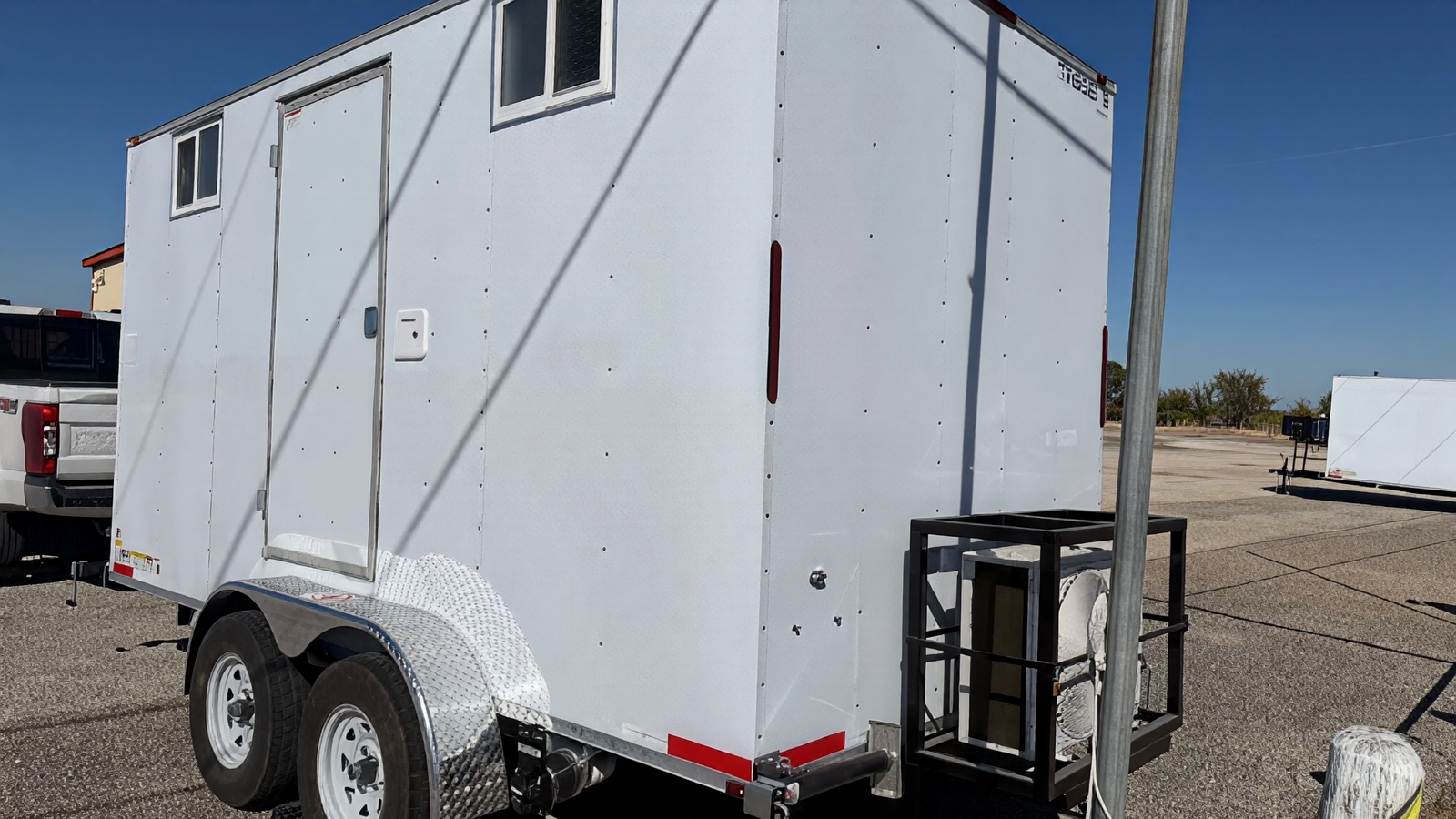 Upscale 2 Stall Portable Restroom Trailer 7ft x 14ft with A/C - Image 2