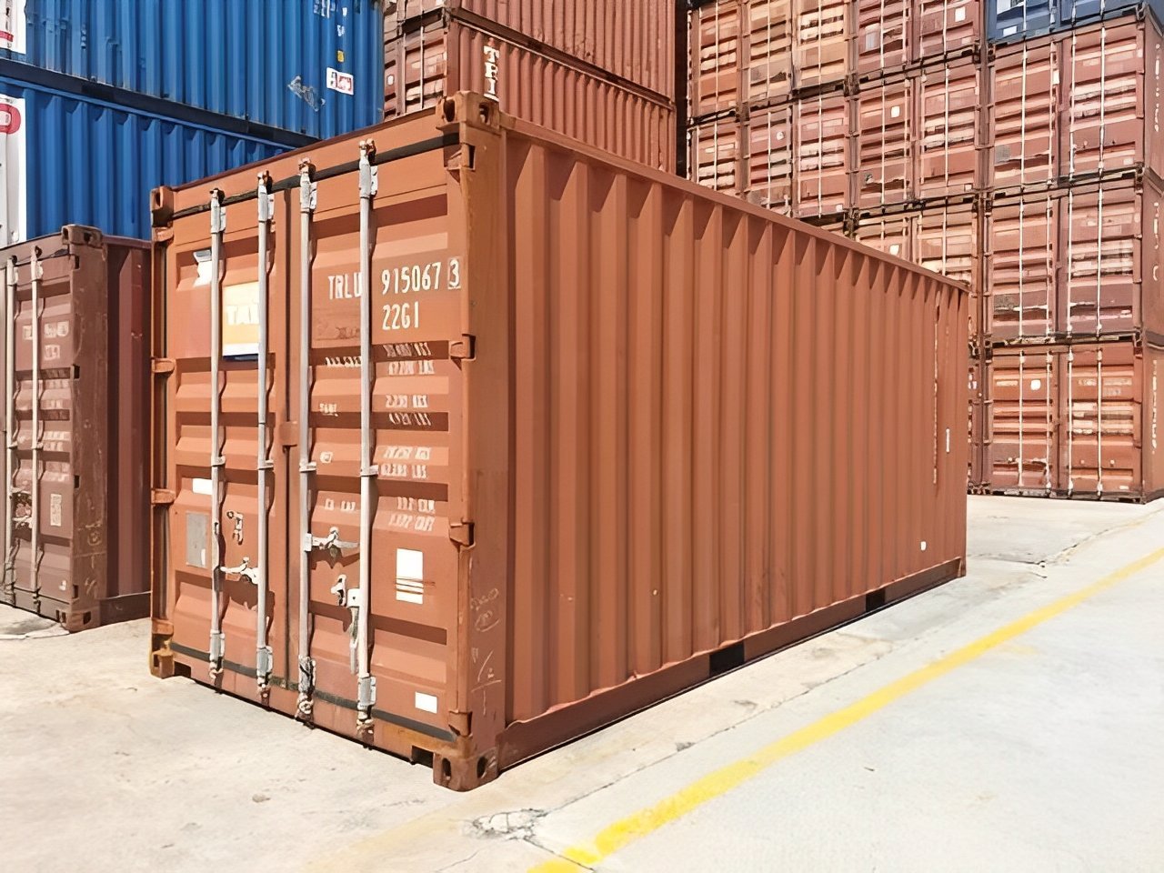 20ft Used Shipping Container - Wind & Watertight Corten Steel Storage Container - Image 2